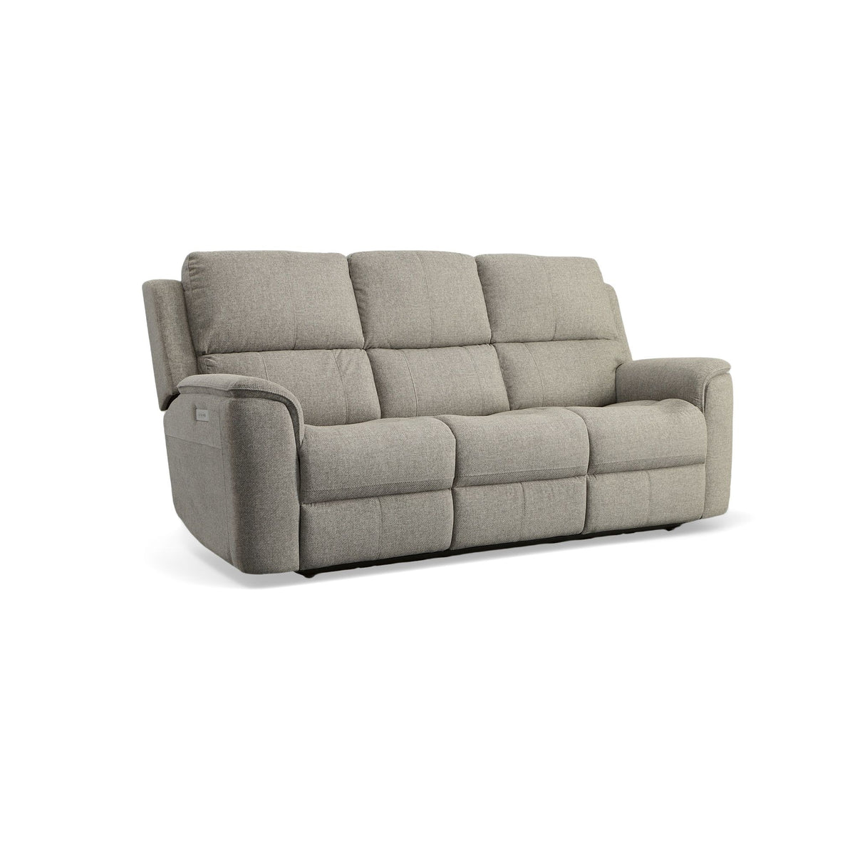 Henry Power Reclining Sofa With Power Headrests & Lumbar - Fog | Flexsteel