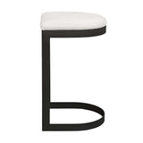 Maude Outdoor Bar Stool - White / Black by Uttermost - View 5