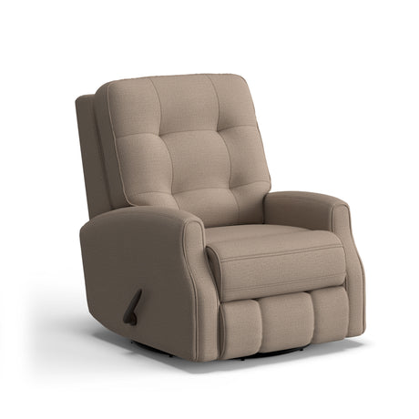 Devon Transitional Fabric Swivel Gliding Recliner | Flexsteel