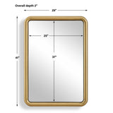 Atkinson Modern Mirror Brass - Gold by Uttermost - View 7