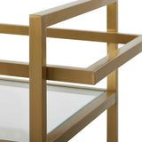 Erena Bar Cart Brass - Gold by Uttermost - View 4