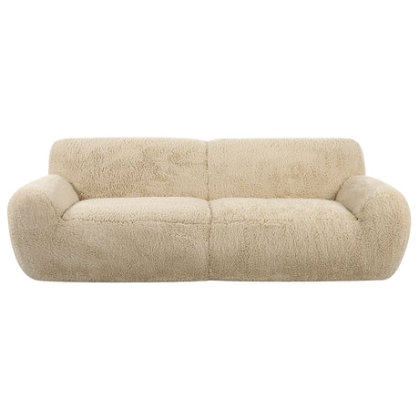 Abide Rounded Sheepskin Sofa - Beige by Uttermost - View 1