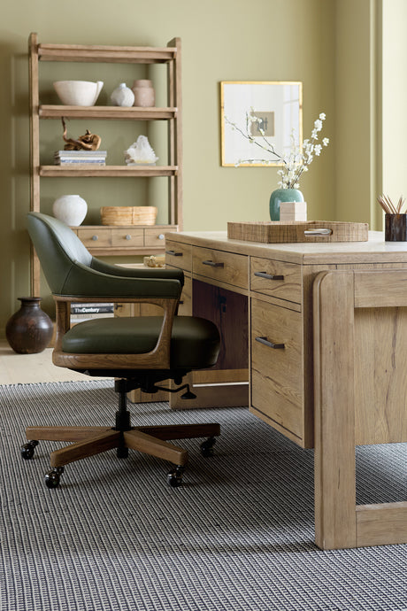 Executive Desk - Light Brown by Hooker Furniture - View 3