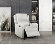 Faux Leather Upholstery Glider Reclining Chair 1pc Living Room Furniture Comfort Seating Gentle Motion