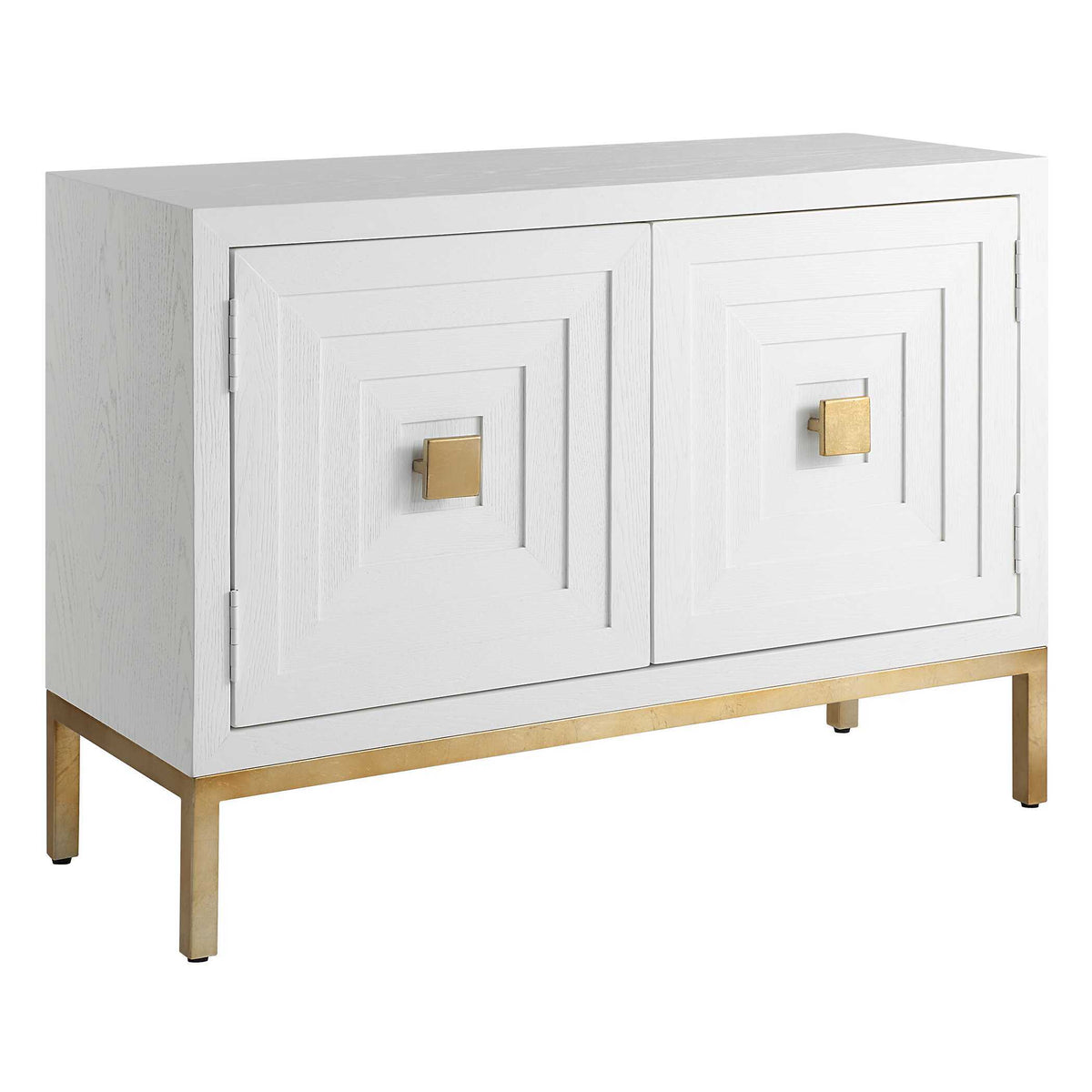 Aiken 2 Door Cabinet - White by Uttermost - View 4