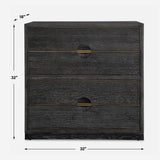 Besos 4 Drawer Chest Walnut - Dark Brown by Uttermost - View 9