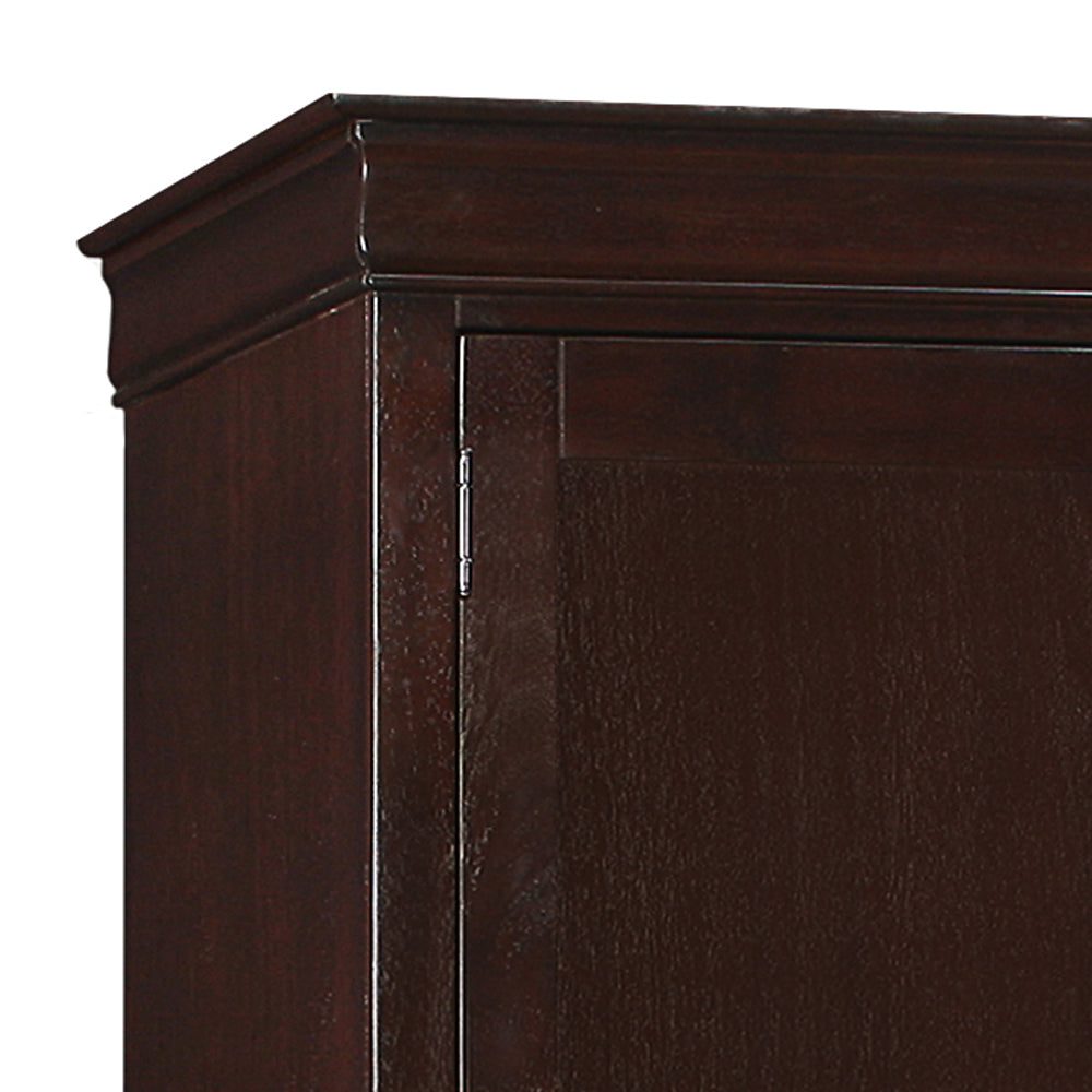 Elegant Cappuccino Storage Armoire - sold by Home Elegance USA