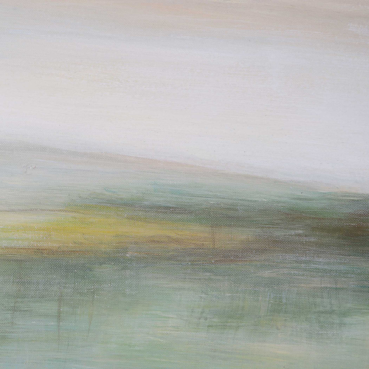 Awakening Hand Painted Landscape Art Blue / Brown / Green / White / Yellow - Blue / Green by Uttermost - View 5