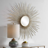 Golden Rays Starburst Mirror by Uttermost - View 4