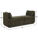 Abound Oversized Bench Herb - Dark Green by Uttermost - View 7