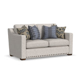 Milo Fabric Loveseat With Nailhead Trim | Flexsteel