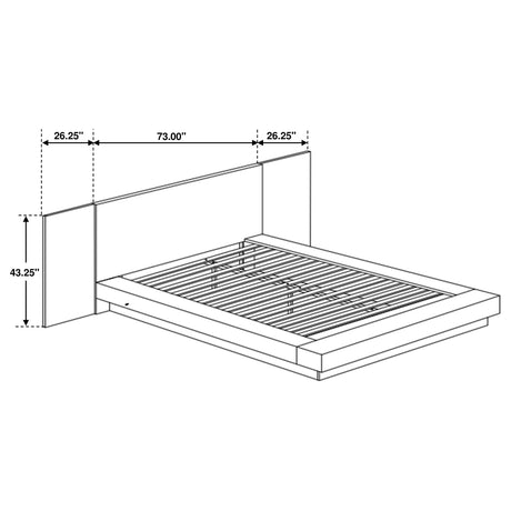 Tokyo Cappuccino 5-piece Platform Bedroom Set with 2 Nightstands - sold by Home Elegance USA