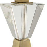 Arete Modern Brass Table Lamp - Gold / White by Uttermost - View 7