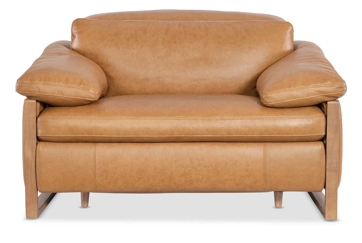 Jericho Power Recliner With Power Headrest - Light Brown by Hooker Furniture - View 10