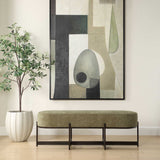Merino Fabric Bench Moss - Green by Uttermost - View 2