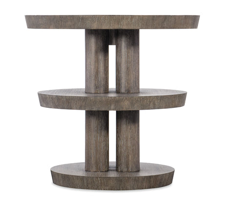 Modern Mood Round Side Table - Dark Brown by Hooker Furniture - View 4