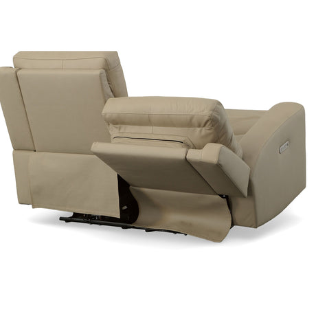 Jarvis Power Reclining Loveseat With Power Headrests - Parchment | Flexsteel