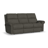 Bernard Power Reclining Sofa With Console, Power Headrests & Lumbar | Flexsteel