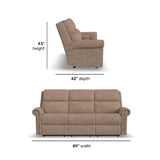 Bernard Power Reclining Sofa With Console, Power Headrest, & Lumbar | Flexsteel