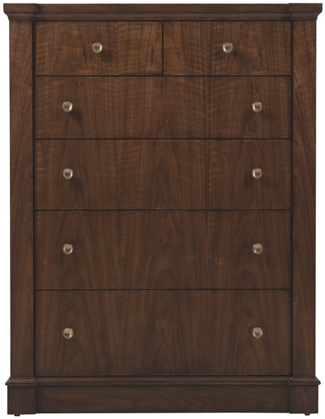 Archives Six-Drawer Chest Dark Wood - Dark Brown by Hooker Furniture - View 2