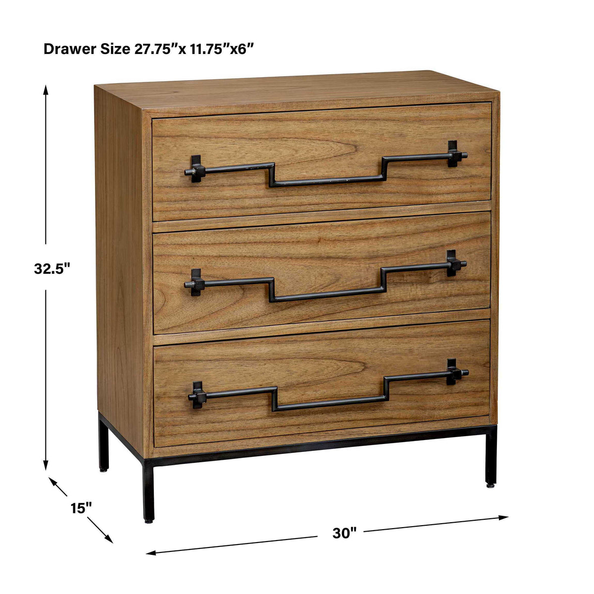 Jory Wood Accent Chest Natural - Light Brown by Uttermost - View 9