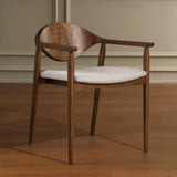 Augusta Burl Dining Chair Brown,White - Dark Brown by Uttermost - View 5
