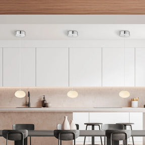 Spanish Alabaster Pendant // Chrome  | Finesse - sold by Home Elegance USA