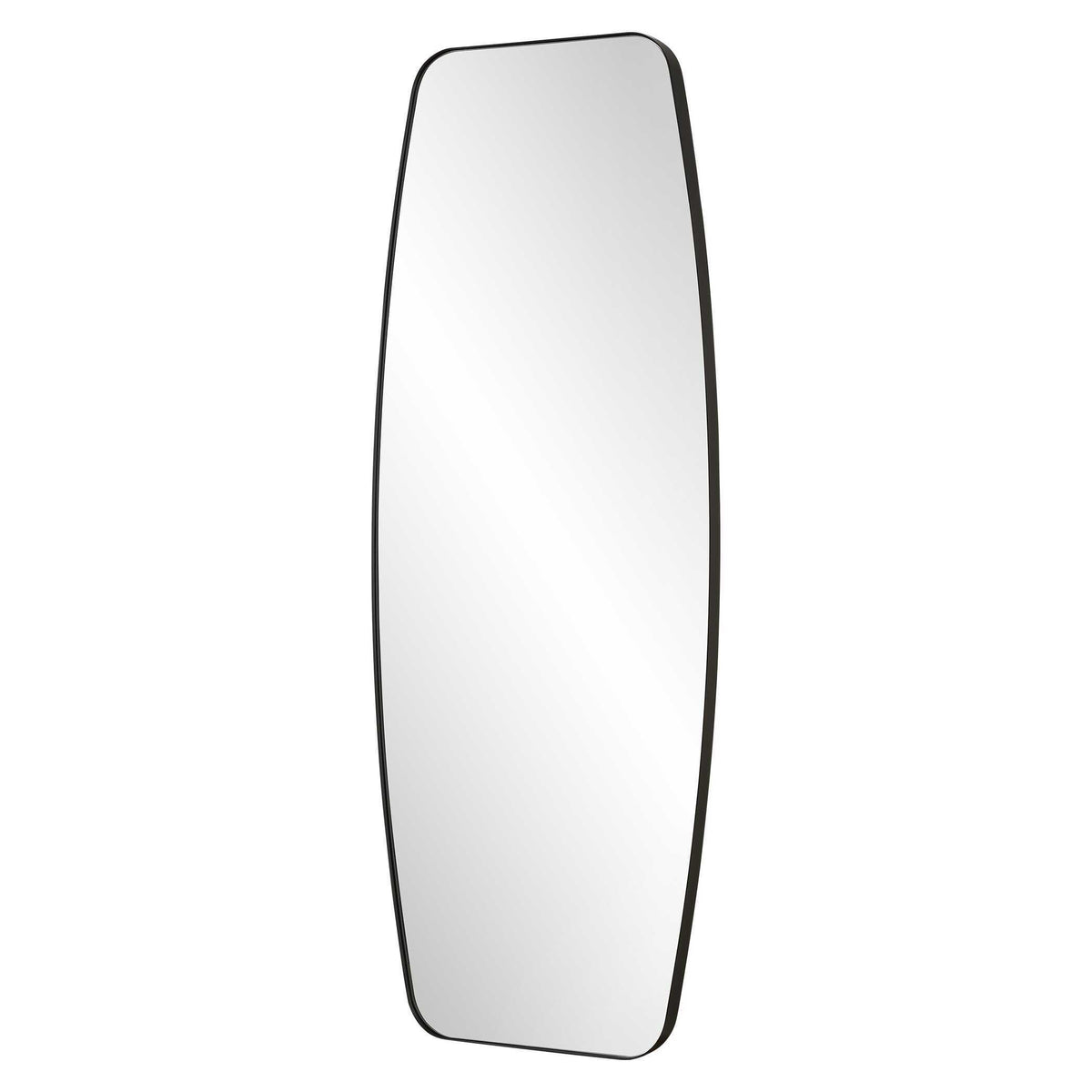 Caspian Curved Black Dressing Mirror by Uttermost - View 4