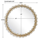 Nolina Round Mirror - Gold by Uttermost - View 6