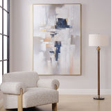 Waterfront Geometric Abstract Art - Gray by Uttermost - View 2