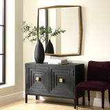 On Point Square Mirror - Gold by Uttermost - View 3