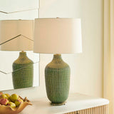 Dulcich Grid Table Lamp - Green by Uttermost - View 2