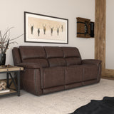 Beau Power Reclining Sofa With Power Headrests - Sable | Flexsteel