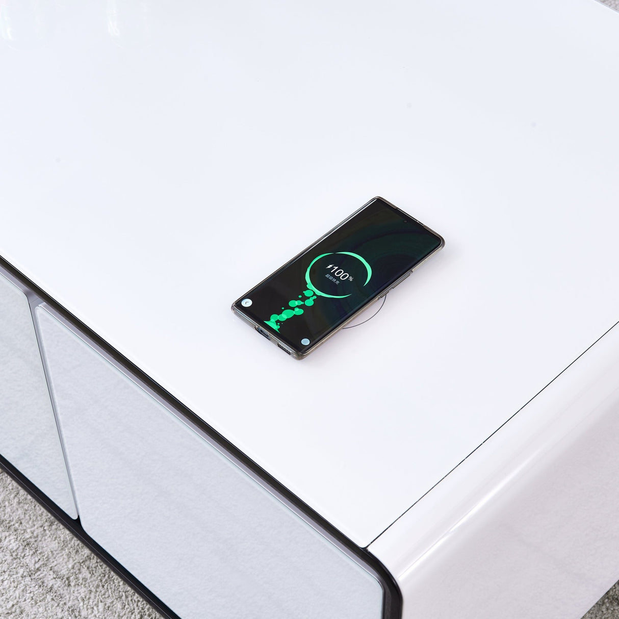 Smart Table Fridge, Multifunctional Coffee Table with Cooler and Frozen - Home Elegance USA