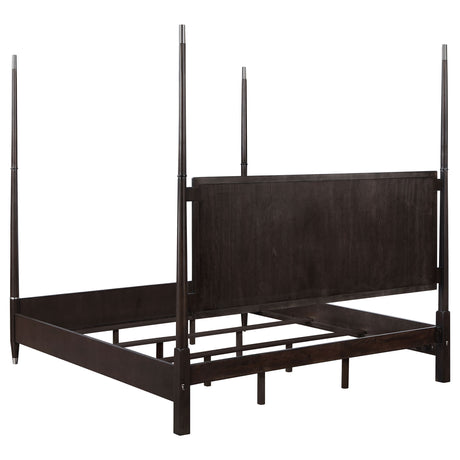 Niguel Brown 4-piece Poster Bedroom Set - sold by Home Elegance USA