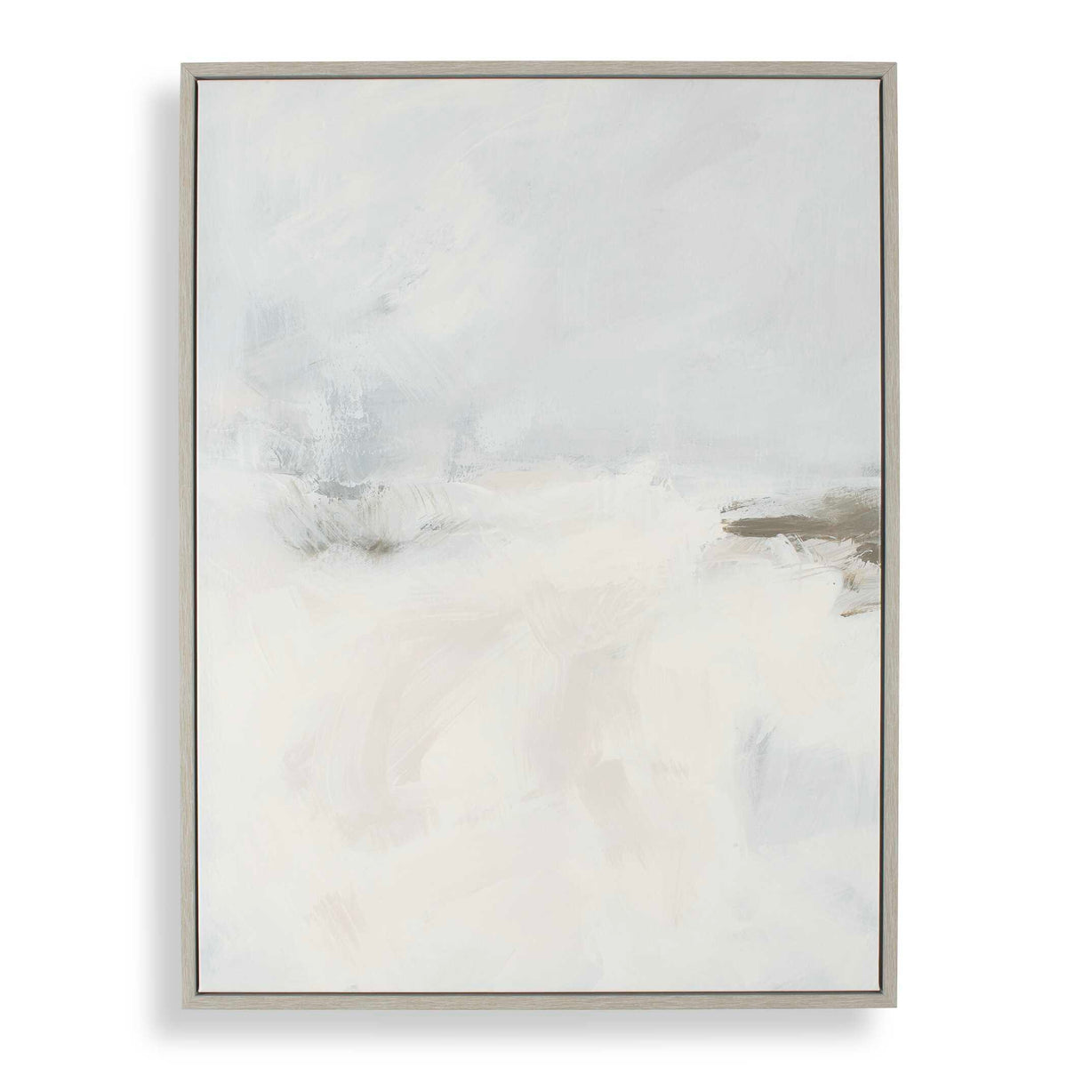 Simple Serenity Framed Abstract Art - White / Light Blue by Uttermost - View 1