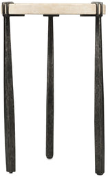 Driftwood Metal Spot Table Beige / Gray - Beige / Dark Gray by Hooker Furniture - View 3