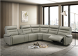 Jayke Top Grain Leather Match Power Motion Sectional Sofa, with Reading Lamp, Cupholder with Lights, Heat& Cooling Function, Wireless Charger with Type A&C Charging Port, Power Switch with USB Port - sold by Home Elegance USA