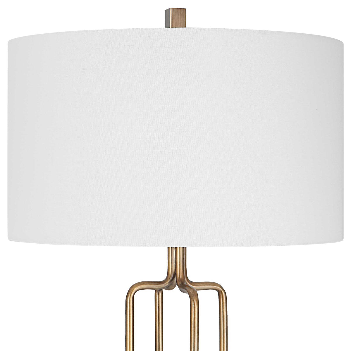 Link Brushed Gold Floor Lamp by Uttermost - View 6