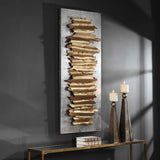 Lev Metal Wall Decor - Gold / Silver by Uttermost - View 4