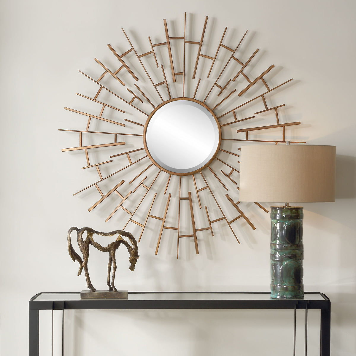 Tangled Round Mirror - Bronze by Uttermost - View 2