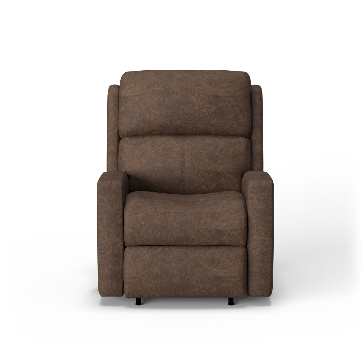 Catalina Transitional Leather Power Rocking Recliner, Power Headrest | Flexsteel