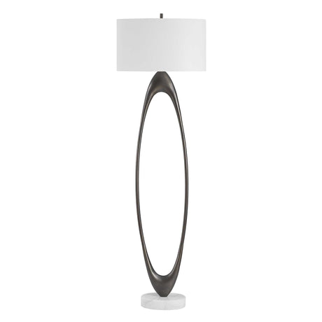 Sonic Open Oval Floor Lamp Bronze - Dark Brown by Uttermost - View 6