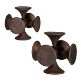 Balanced Harmony Wooden Sculptures (Set of 2) - Dark Brown by Uttermost - View 4