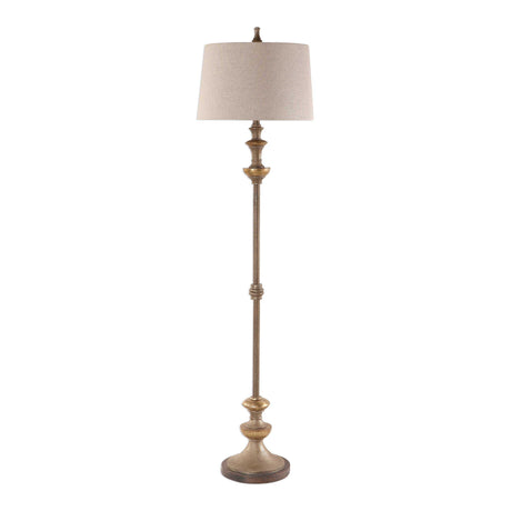 Vetralla Floor Lamp Silver Bronze - Bronze / Beige by Uttermost - View 3