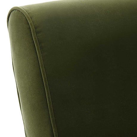 Knoll Mid-Century Accent Chair - Green by Uttermost - View 12