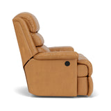 Yukon Transitional Leather Power Rocking Recliner | Flexsteel