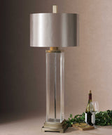 Drustan Clear Glass Table Lamp - Silver by Uttermost - View 2