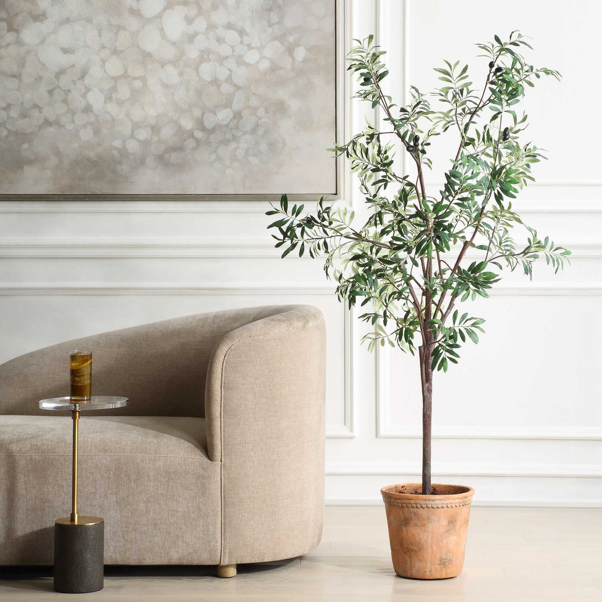 Olea Potted Olive Tree - Green by Uttermost - View 2