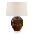Rye Glazed Table Lamp - Dark Brown by Uttermost - View 1